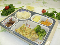 クックチルお弁当盛り付け例